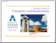 Graduate Programs in Chemistry and Biochemistry
