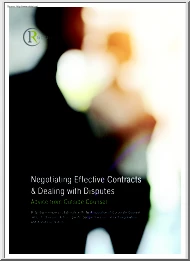 Negotiating Effective Contracts and Dealing with Disputes