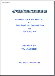 Section LB Transmission, National Code of Practice for Light Vehicle Construction and Modification