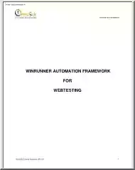 Winrunner automation framework for webtesting