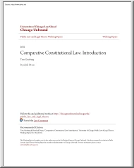 Ginsburg-Dixon - Comparative Constitutional Law, Introduction