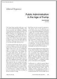David Schultz - Public Administration in the Age of Trump