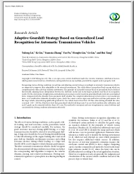 Lei-Liu-Zhang - Adaptive Gearshift Strategy Based on Generalized Load Recognition for Automatic Transmission Vehicles
