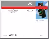 Toyota Matrix, 2010 owners manual