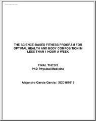 Alejandro Garcia Garcia - The science-based fitness program for optimal health and body composition in less than 1 hour a week