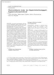 Tóth-Weninger-Moró - Sarcoidosis máj és lépérintettséggel hypercalcaemiával