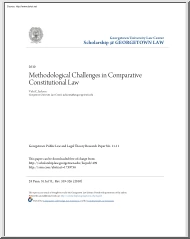 Vicki C. Jackson - Methodological Challenges in Comparative Constitutional Law