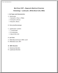 Hematology, Leukocytes, White Blood Cells, WBC