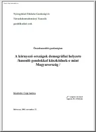 Csigi Andrea - A környező országok demográfiai helyzete