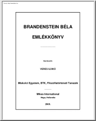 Brandenstein Béla - Emlékkönyv