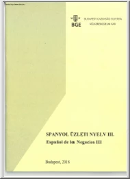 Spanyol üzleti nyelv III.