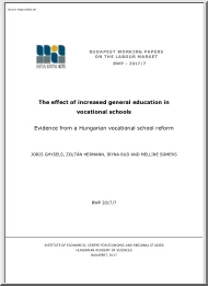 Ghysels-Hermann-Somers - The Effect of Increased General Education in Vocational Schools