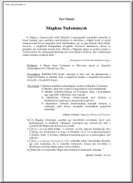 Tarr Dániel - Mágikus tudományok