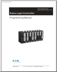 Eaton Logic Controller, Programming Manual