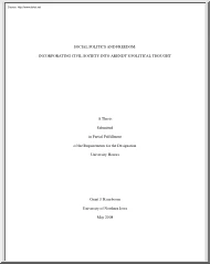 Grant J. Rozeboom - Social Politics and Freedom, Incorporating Civil Society into Arendt Political Thought