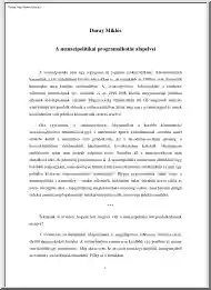 Duray Miklós - A nemzetpolitikai programalkotás alapelvei