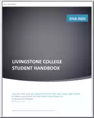 Livingstone College, Student Handbook