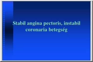 Stabil angina pectoris, instabil coronaria betegség