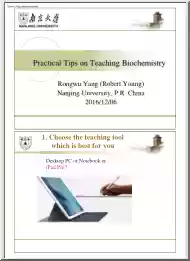 Robert Young - Practical Tips on Teaching Biochemistry