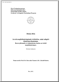 Birkás Béla - Arcok megbízhatóságának értékelése mint adaptív döntésmechanizmus