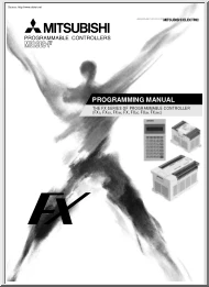 Mitsubishi Programmable Controllers, Melsec F, Programming Manual