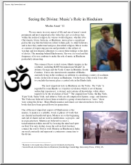 Mesha Arant - Seeing the Divine, Musics Role in Hinduism