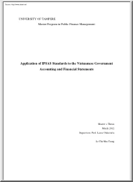Le Thi Nha Trang - Application of IPSAS Standards to the Vietnamese Government Accounting and Financial Statements