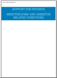 Mesothelioma and Asbestos Related Conditions, Support for Patients