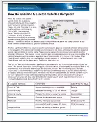 How Do Gasoline and Electric Vehicles Compare