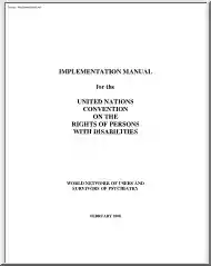 Implement Manual for the United Nations Convention on the Rights of Persons with Disabilities