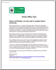 Green Office Tips