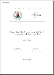 Gergely Bence Szilágyi - Analysing short time asymptotic of stochastic volatility models