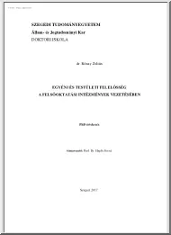 dr. Rónay Zoltán - Egyéni és testületi felelősség a felsőoktatási intézmények vezetésében
