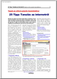 Tanulás az Internetről
