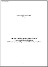 Magyar-angol-német szótársegédlet a beszámoló összeállításához