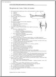 Mozgásszervek, Csont-, Ízület-, és
