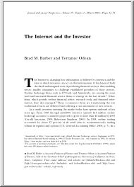 The Internet and the Investor