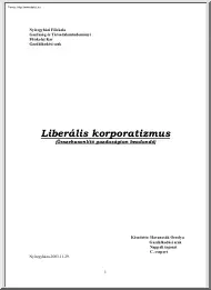 Havancsák Orsolya - Liberális korporatizmus