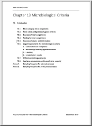Chapter 13 Microbiological Criteria