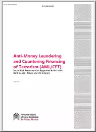 Anti-Money Laundering and Countering Financing of Terrorism, AML CFT