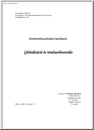 Kisfalusi Nikoletta - Globalizáció és rendszerbesorolás