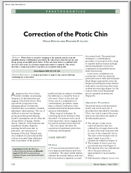 Devlin-Lloyd - Correction of the ptotic chin