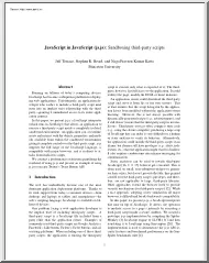 Terrace-Beard-Katta - JavaScript in JavaScript sandboxing third party scripts