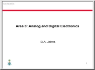 D.A. Johns - Analog and Digital Electronics