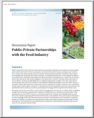 Public Private Partnerships with the Food Industry