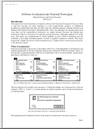 Everson-Trosterud - Software localization into Nynorsk Norwegian