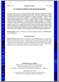 Barkóczi Flóra - Az Artpool website mint integrál-projekt