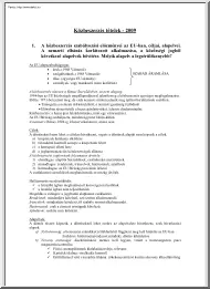 Közbeszerzés tételek, 2009