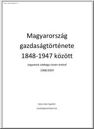 Magyarország gazdaságtörténete 1848-1947 között