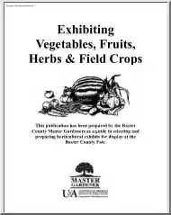 Exhibiting Vegetables, Fruits, Herbs and Field Crops